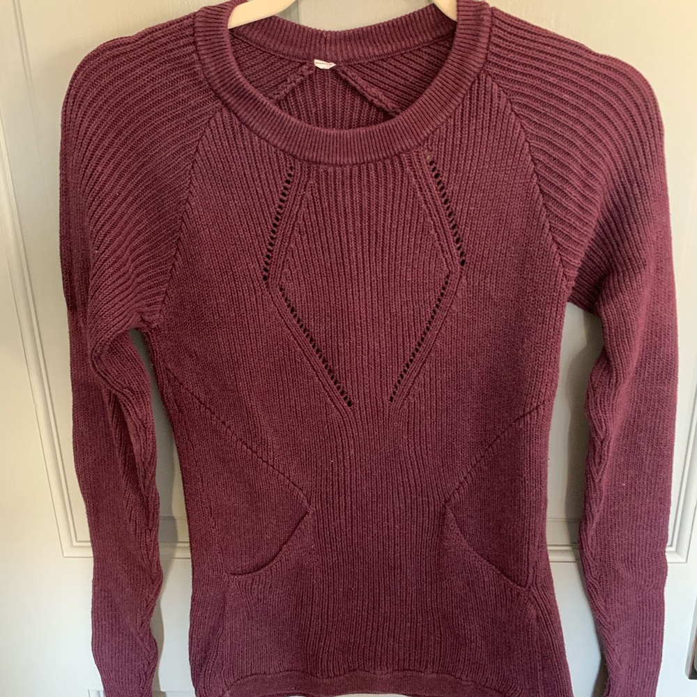 Lululemon maroon cotton sweater 6